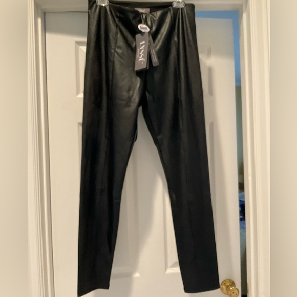 LYSSE Pants - LYSSE BLACK FAUX LEATHER LEGGINGS
